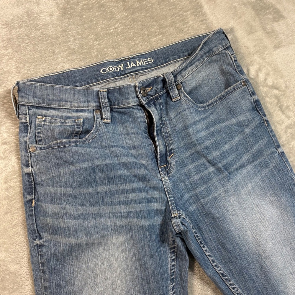 Cody James Mens Straight Leg Jeans 34x32 Medium Wash